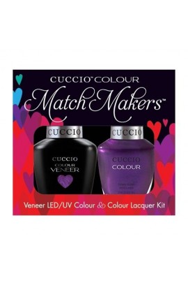 Cuccio Match Makers - Veneer LED/UV Colour & Colour Lacquer - Grape To See You - 0.43oz / 13ml