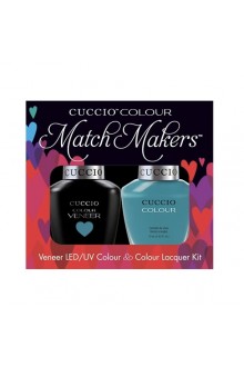 Cuccio Match Makers - Veneer LED/UV Colour & Colour Lacquer - Grecian Sea - 0.43oz / 13ml each