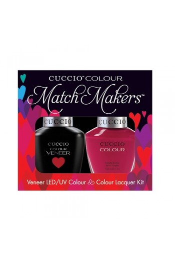 Cuccio Match Makers - Veneer LED/UV Colour & Colour Lacquer - Heart and Seoul - 0.43oz / 13ml each