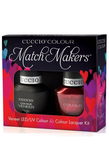Cuccio Match Makers - Veneer LED/UV Colour & Colour Lacquer - Hearts of Fire - 0.43oz / 13ml each Cuccio Match Makers - Veneer LED/UV Colour & Colour Lacquer - Hearts of Fire - 0.43oz / 13ml each