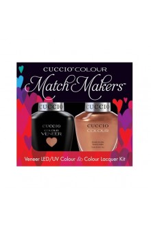Cuccio Match Makers - Veneer LED/UV Colour & Colour Lacquer - Holy Toledo - 0.43oz / 13ml each