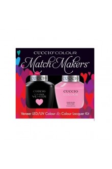 Cuccio Match Makers - Veneer LED/UV Colour & Colour Lacquer - Kyoto Cherry Blossoms - 0.43oz / 13ml each