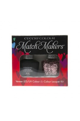 Cuccio Match Makers - Veneer LED/UV Colour & Colour Lacquer - Love Potion no.9 - 0.43oz / 13ml each