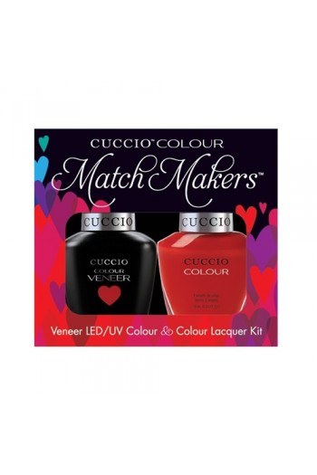 Cuccio Match Makers - Veneer LED/UV Colour & Colour Lacquer - Maine Lobster - 0.43oz / 13ml each
