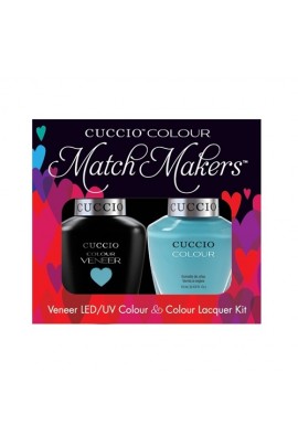 Cuccio Match Makers - Veneer LED/UV Colour & Colour Lacquer - Make a Wish in Rome - 0.43oz / 13ml each