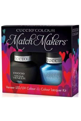Cuccio Match Makers - Veneer LED/UV Colour & Colour Lacquer - Making Waves - 0.43oz / 13ml each