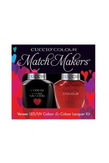 Cuccio Match Makers - Veneer LED/UV Colour & Colour Lacquer - Manhattan Mayhem - 0.43oz / 13ml each