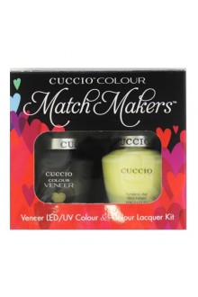 Cuccio Match Makers - Veneer LED/UV Colour & Colour Lacquer - Mojito - 0.43oz / 13ml each