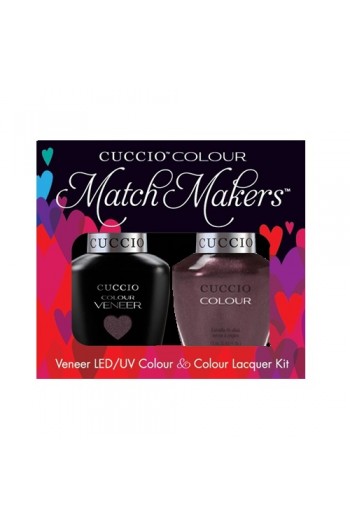Cuccio Match Makers - Veneer LED/UV Colour & Colour Lacquer - One Night In Bangkok - 0.43oz / 13ml each