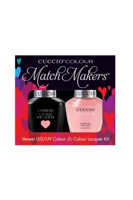 Cuccio Match Makers - Veneer LED/UV Colour & Colour Lacquer - Parisian Pastille - 0.43oz / 13ml each