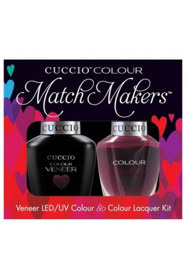 Cuccio Match Makers - Veneer LED/UV Colour & Colour Lacquer - Italian Collection - Positively Positano - 0.43oz / 13ml each