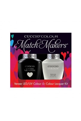 Cuccio Match Makers - Veneer LED/UV Colour & Colour Lacquer - Quicks As A Bunny - 0.43oz / 13ml each