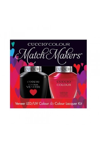 Cuccio Match Makers - Veneer LED/UV Colour & Colour Lacquer - Red Lights In Amsterdam - 0.43oz / 13ml each Cuccio Match Makers - Veneer LED/UV Colour & Colour Lacquer - Red Lights In Amsterdam - 0.43oz / 13ml each