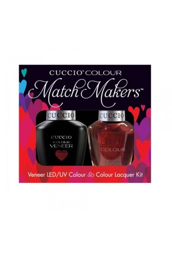 Cuccio Match Makers - Veneer LED/UV Colour & Colour Lacquer - Royal Flush 6167 - 0.43oz / 13ml each