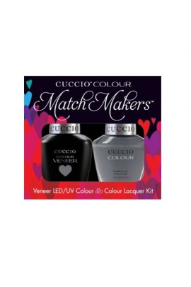 Cuccio Match Makers - Veneer LED/UV Colour & Colour Lacquer - Soaked In Seattle - 0.43oz / 13ml each