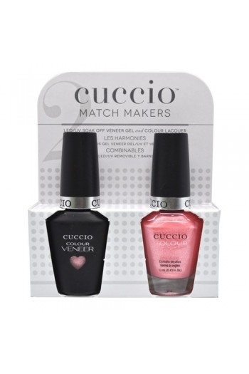 Cuccio Match Makers - Veneer LED/UV Colour & Colour Lacquer - Strawberry Colada - 0.43oz / 13ml