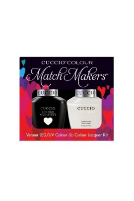 Cuccio Match Makers - Veneer LED/UV Colour & Colour Lacquer - Verona Lace - 0.43oz / 13ml each