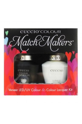 Cuccio Match Makers - Veneer LED/UV Colour & Colour Lacquer - White Russian - 0.43oz / 13ml each