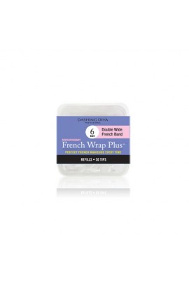 Dashing Diva - French Wrap Plus / Thick French Band - White Refills 50ct #6