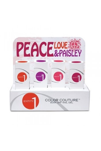 Entity One Color Couture Soak Off Gel Polish - Peace, Love & Paisley 2015 Collection - ALL 4 Colors - 0.5oz / 15ml EACH