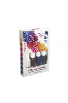 Essie Nail Polish - 2015 Silk Watercolor Collection - Abstract Floral Nail Look Kit - 4 x 0.16oz