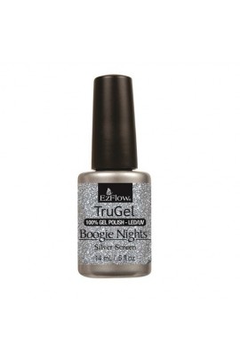 EzFlow TruGel LED/UV Gel Polish - Boogie Nights Collection - Silver Screen - 0.5oz / 14ml