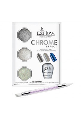 EzFlow Chrome Effect Pigment - Nail Kit