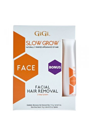 GiGi Slow Grow - Facial Hair Removal 0733 + Bonus Serum 