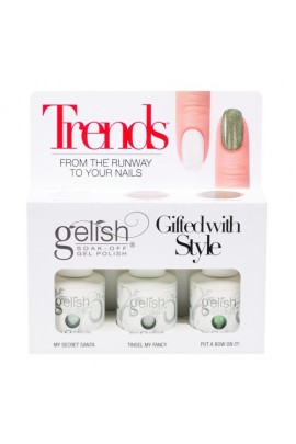 Nail Harmony Gelish - Red Matters Collection - Gifted With Style 3pc Set - 15ml / 0.5oz Each