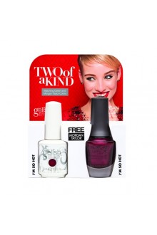 Nail Harmony Gelish & Morgan Taylor - Two of a Kind - Red Matters Collection - I'm So Hot 01568