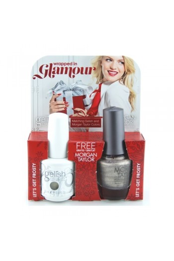 Nail Harmony Gelish & Morgan Taylor - Two of a Kind - Wrapped in Glamour Holiday 2016 Collection - Let's Get Frosty