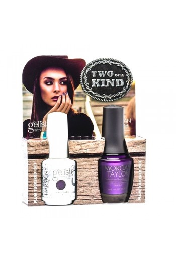 Nail Harmony Gelish & Morgan Taylor - Two of a Kind - Urban Cowgirl Collection - Plum Tuckered Out 01092