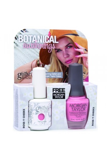 Nail Harmony Gelish & Morgan Taylor - Two of a Kind - Botanical Awakenings Spring 2016 Collection - Rose-y Cheeks