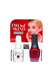 Nail Harmony Gelish & Morgan Taylor - Two of a Kind - Red Matters Collection - Ruby Two- Shoes 01500