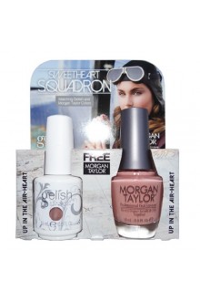 Nail Harmony Gelish & Morgan Taylor - Two of a Kind - Sweetheart Squadron 2016 Collection - Up in the Air-Heart