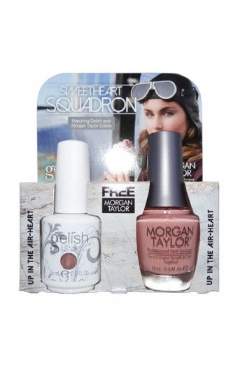 Nail Harmony Gelish & Morgan Taylor - Two of a Kind - Sweetheart Squadron 2016 Collection - Up in the Air-Heart