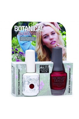 Nail Harmony Gelish & Morgan Taylor - Two of a Kind - Botanical Awakenings Spring 2016 Collection - What's Your Pointsettia?