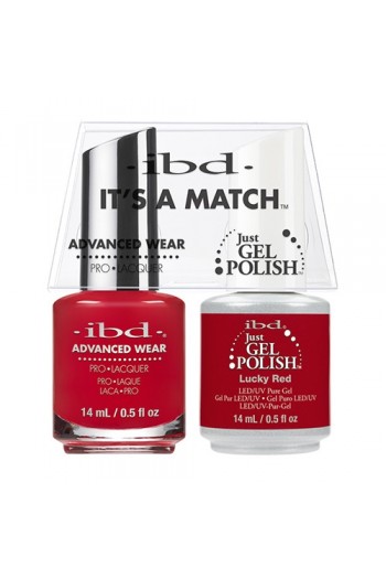 ibd Advanced Wear - "It's A Match" Duo Pack - Lucky Red - 14ml / 0.5oz Each