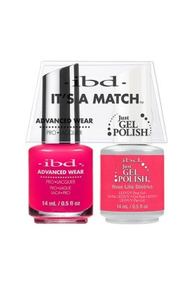 ibd Advanced Wear - "It's A Match" Duo Pack - Rose Lite District - 14ml / 0.5oz Each