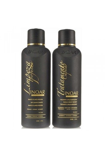 Inoar - Brazillian Keratin Shampoo & Moroccan Hair Treatment Kit - 8.4oz / 250ml each