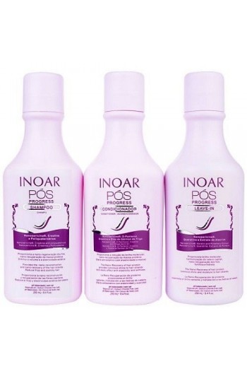 Inoar - POS Progress Kit - Shampoo/Conditioner/Leave-In - 8.4oz / 250ml each