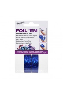 It's So Easy Nails - Foil 'Em Decorative Nail Foil - Dark Blue Glitter - 3ft / 0.91m