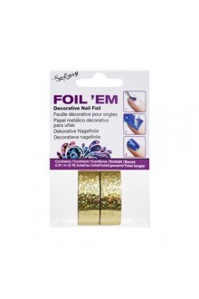 It's So Easy Nails - Foil 'Em Decorative Nail Foil - Gold Glitter - 3ft / 0.91m