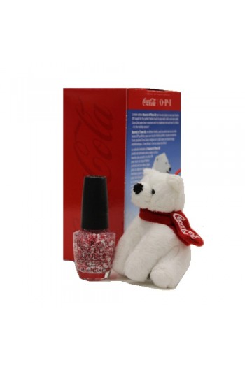 OPI Nail Lacquer - Coca Cola Holiday - Bearest of Them All - 0.5oz / 15ml - FREE Plush Bear