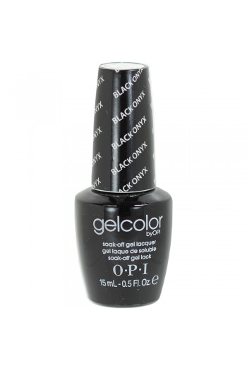 OPI GelColor - Soak Off Gel Polish - Black Onyx - 0.5oz / 15ml