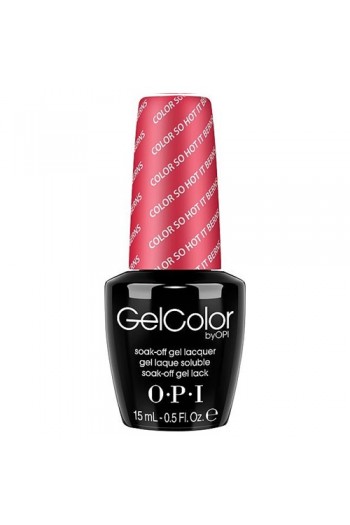 OPI GelColor - Soak Off Gel Polish - The Femme Fatales Collection - Color So Hot It Berns - 0.5oz / 15ml 