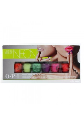 OPI Nail Lacquer - Little Bits of Neon 2014 MINI Collection - 0.125oz / 3.75ml each