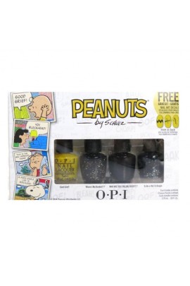 OPI Nail Lacquer - Peanuts Mini Collection - Little Peanuts - FREE Nail Decals