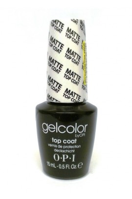 OPI GelColor - Soak Off Gel Polish - Matte Top Coat - 0.5oz / 15ml