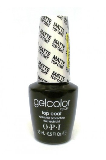 OPI GelColor - Soak Off Gel Polish - Matte Top Coat - 0.5oz / 15ml